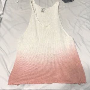 Knit ombré tank